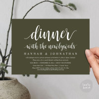 Abendessen mit frisch verheirateten Kindern, Hochz