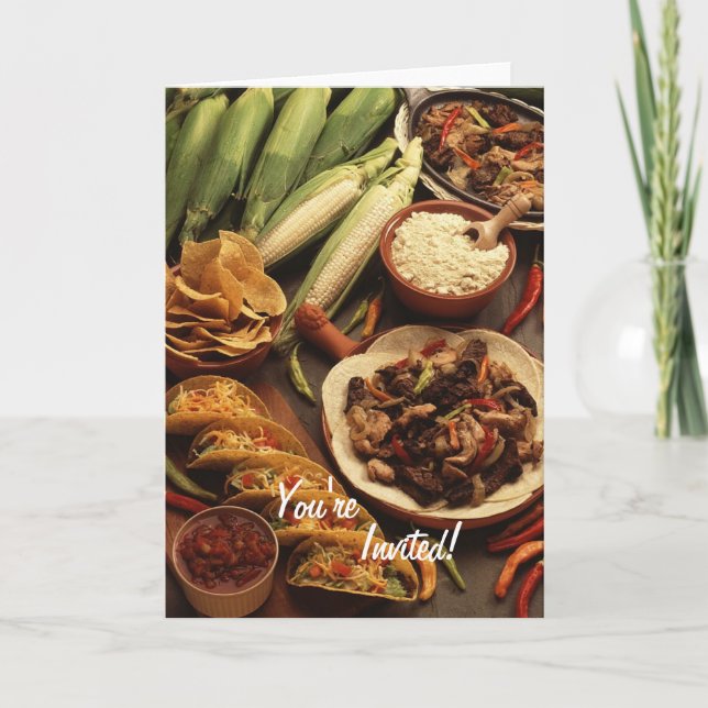 ABENDESSEN-PARTY EINLADUNG (Vorderseite)