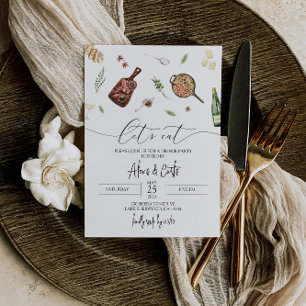 Abendessen Party Einladung - Moderne Abendessen Ei