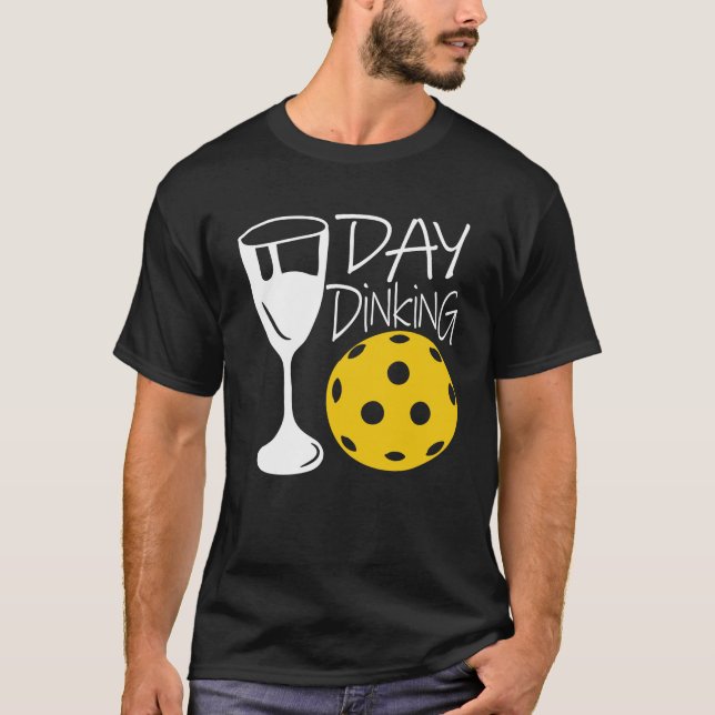 Abendessen - Pickleball und Weinlover T-Shirt (Vorderseite)