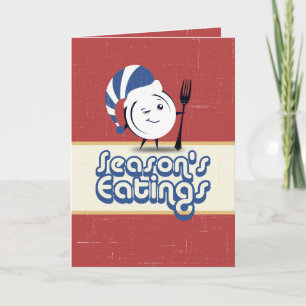 Abendessen Weihnachts Koch Restaurant Catering Feiertagskarte