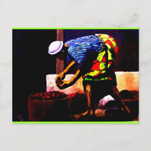 ABENDESZEIT VON MOJISOLA A GBADAMOSI OKUBULE POSTKARTE