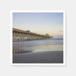 Abendfrieden auf Folly Beach Serviette