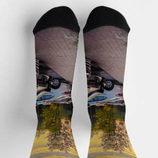 Abendglühen-Straßen-Socken – Anpassbar Socken