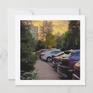 Abendglühen Urbane Einladung – Anpassbar