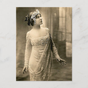 Abendkleid 1905 postkarte