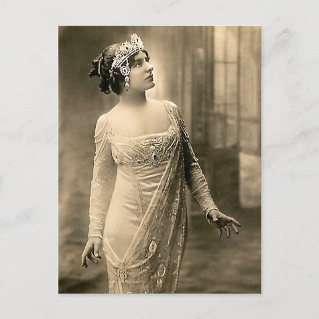 Abendkleid 1905 postkarte (Vorderseite)