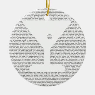 Abendklubs von Wisconsin - Martini Keramik Ornament