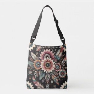 Abendliche Boho-Blüten Tragetaschen Mit Langen Trägern
