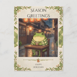 Abendliche Matcha-Momente Postkarte