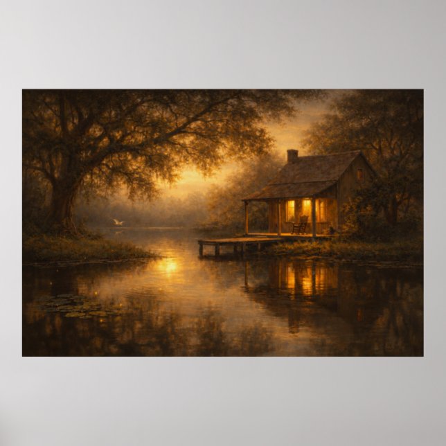 Abendliche Ruhe | Seecabin-Kunst | Poster (Vorne)