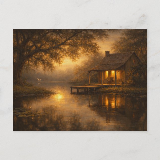 Abendliche Ruhe | Seecabin-Kunst | Postkarte (Vorderseite)