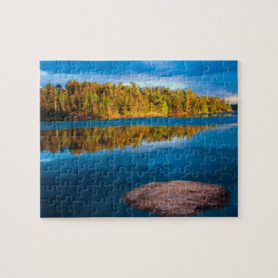 Abendliche Spiegelungen in den Grenzgewässern Puzzle