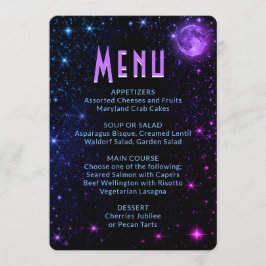Abendmenü | Galaxy Menükarte