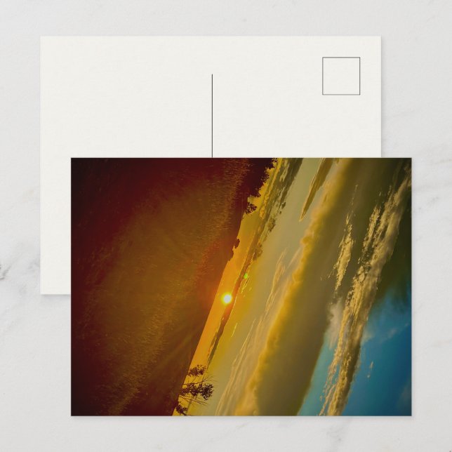 Abendpause Postkarte (Vorne/Hinten)