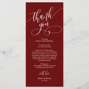 Abendplatz Einstellung Danke, Kalligraphie Karten