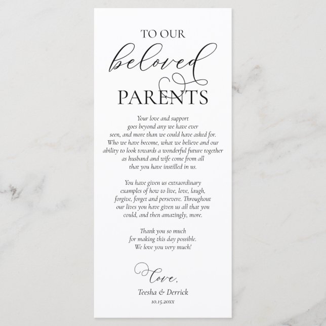 Abendplatzwand dank Kalligraphie Karte (Vorderseite)