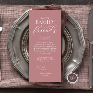 Abendplatzwand dank Kalligraphie Karte