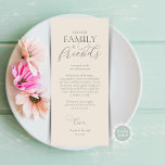 Abendplatzwand dank Kalligraphie Karte<br><div class="desc">Dies ist die Place Setting Dankeschön Card, in modernen romantischen Skripten, dunkelgrau und creme Thema. Teilen Sie die Liebe und zeigen Sie Ihre Wertschätzung für Ihre Familie und Freunde, wenn sie sich an ihren Sitz setzen und lesen Sie diese personalisierte charmante Dankeschön Platzierung Karte. Es ist eine wunderbare Art, Ihre...</div>