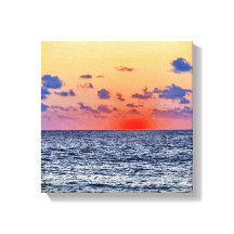 Abendrot über dem Mittelmeer Zypern Horizont -