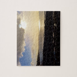 Abends-Ansicht von Porthleven Cornwall England Puzzle