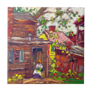 Abends-Aufgabe 1910 Fliese