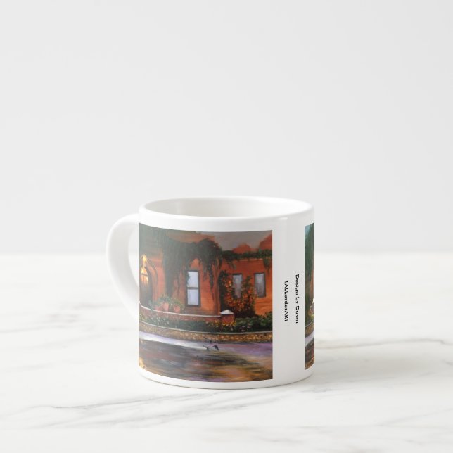 "Abends-Blumen" Espresso-Tasse Espressotasse (Vorderseite Links)