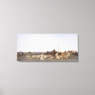 Abends-Gebet im Sahara, 1863 Leinwanddruck