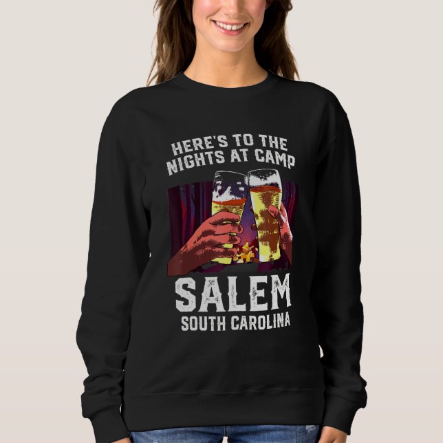 Abends im Camp Salem Camping South Ca Sweatshirt (Vorderseite)