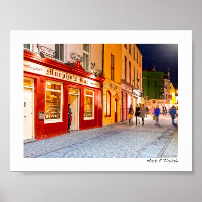 Abends in den Pubs in Galway Ireland - Mini Poster (Vorne)