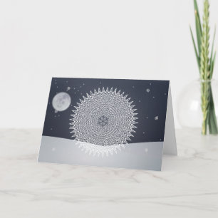 Abends-Karte Feiertagskarte