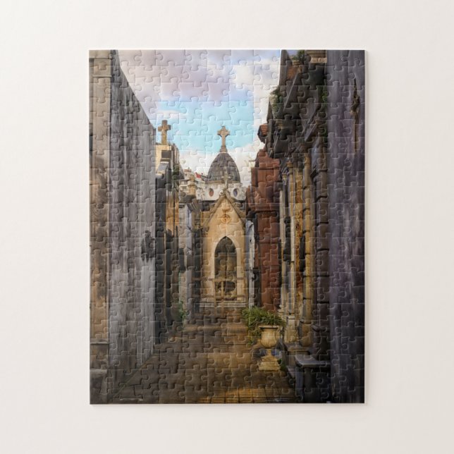 Abends-Licht in Recoleta Friedhof Puzzle (Vertikal)