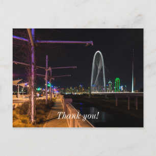 Abendspaziergang in Dallas Postkarte