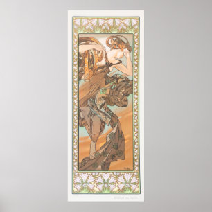 Abendstern von Alphonse Mucha Poster