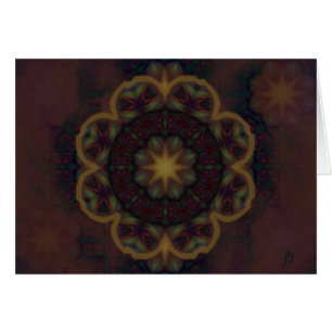 Abendsun-Blumen-Karte - besonders angefertigt