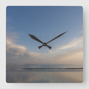 Abenduhr Quadratische Wanduhr