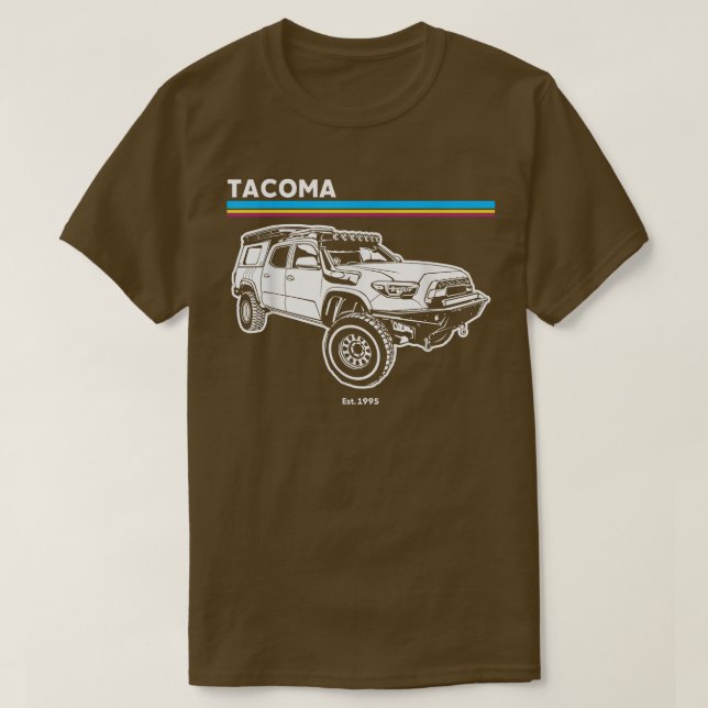 Abenteuer 101 Retro Tacoma T-Shirt (Design vorne)