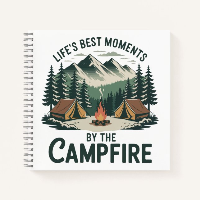 Abenteuer am Lagerfeuer  Notizbuch (Vorderseite)
