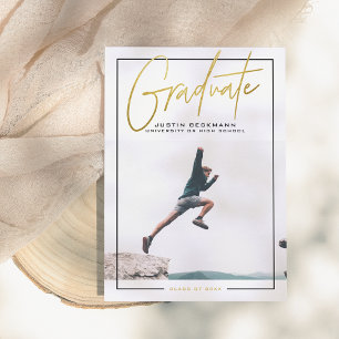 Abenteuer   Ankündigung von Gold Foto Abschluss