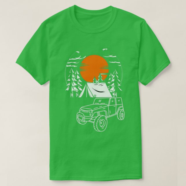 Abenteuer auf der Straße für Roader Camp Liebhaber T-Shirt (Design vorne)