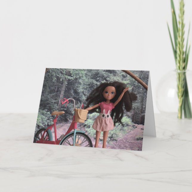 Abenteuer auf meinem Fahrrad. Karte (Vorderseite)