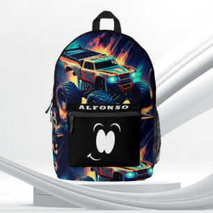 Abenteuer-Ausflug Monstertruck Sommertime Bedruckter Rucksack
