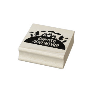 Abenteuer auswählen gummistempel