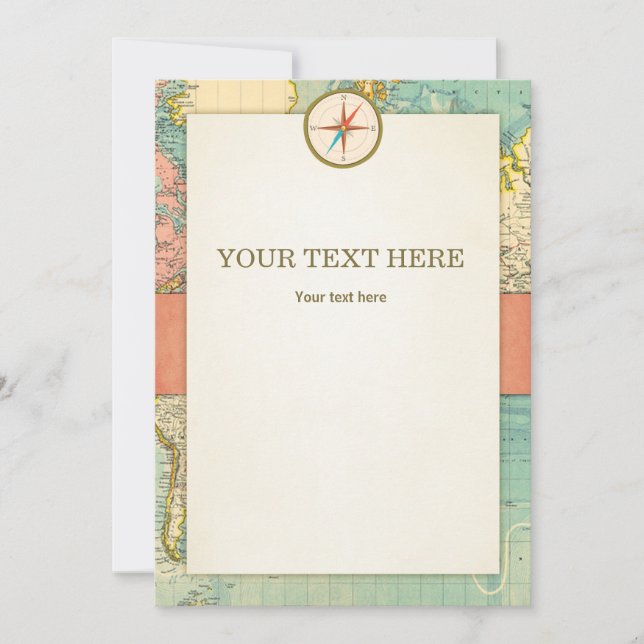 Abenteuer beginnt Baby Duschkarte Tafelschild Einladung (Vorderseite)