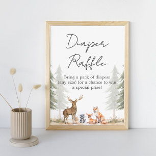 Abenteuer Beginnt Baby Shower Windel Raffel Schild