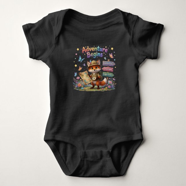 Abenteuer Beginnt Baby Strampler (Vorderseite)