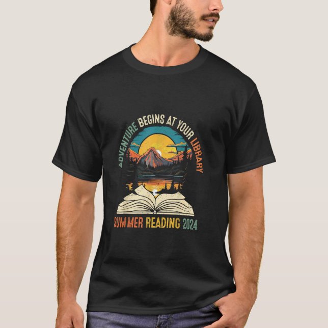 Abenteuer beginnt bei der Summer Reading 20 T-Shirt (Vorderseite)