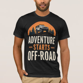 Abenteuer Beginnt Off-Road T-Shirt