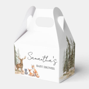 Abenteuer Beginnt Waldtiere Baby Shower Geschenkschachtel