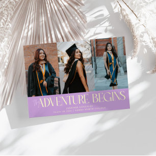 Abenteuer beginnt Wisteria Grad Multi Foto Ankündigung